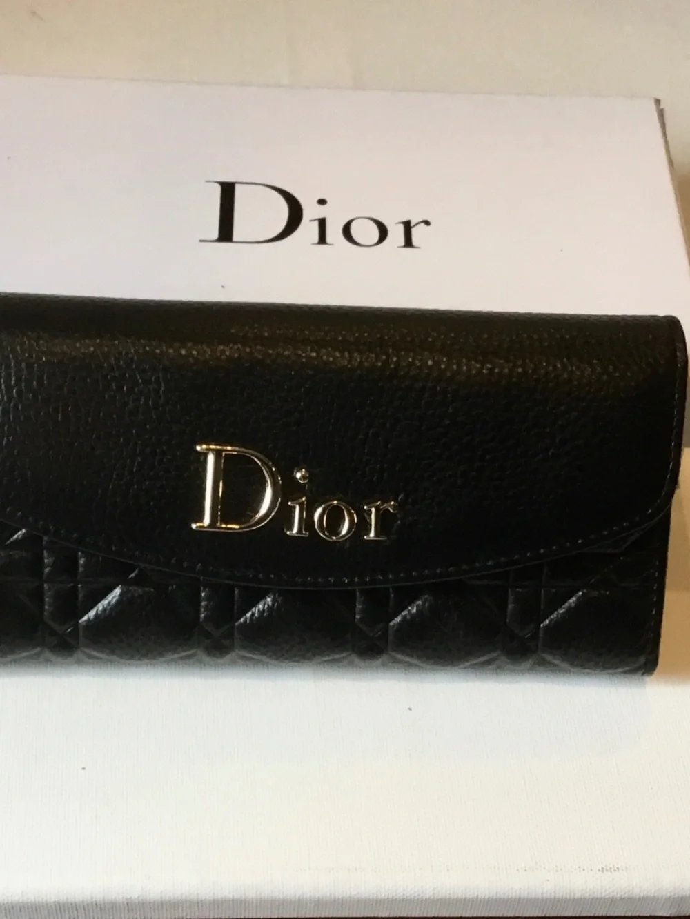 DIOR QUIT LONG BLACK WALLET